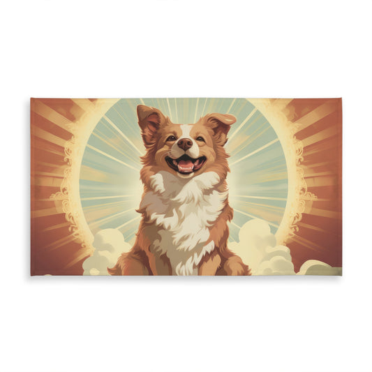 Pats and Smiles Brown Indoor Outdoor Tablecloth for Home Decor