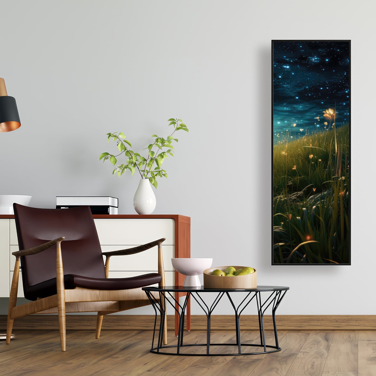 The night sky - 36"x36" Framed canvas