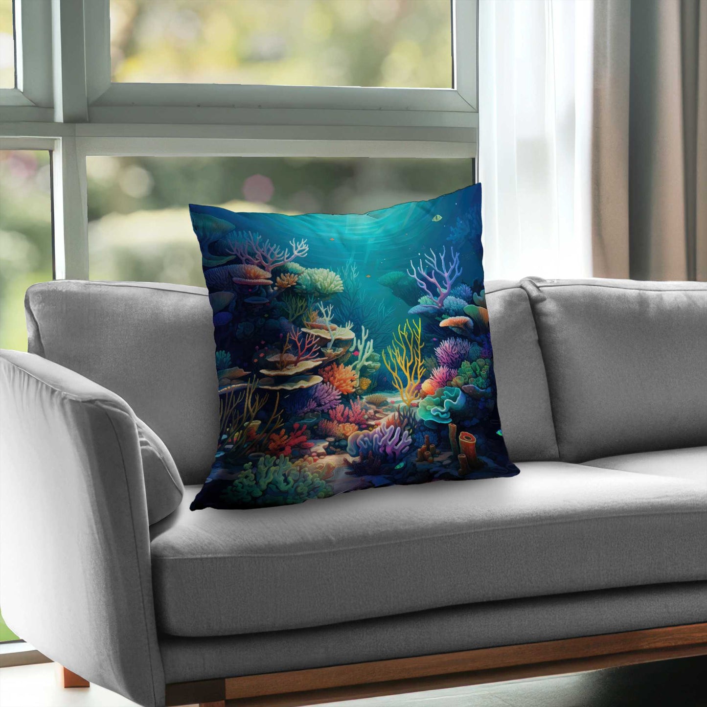 Filled with Life Poly Twill Throw Pillow | Home Decor Accent