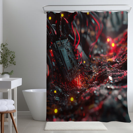 Beep boop - Shower Curtain