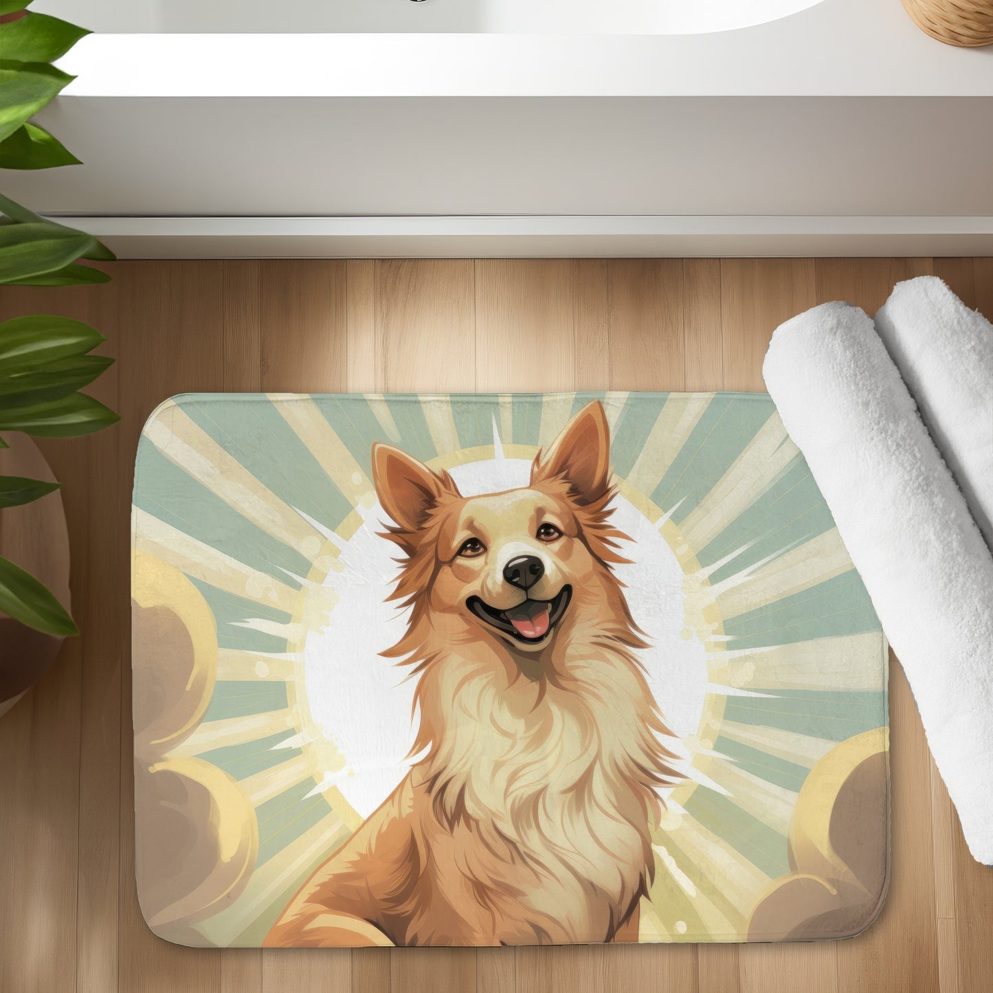 Who's a good boy - 17"x24" Bath mat