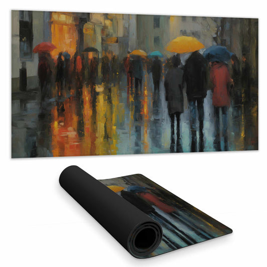 Rainy Day Desk Mat - Stylish Home Decor for Your Workspace