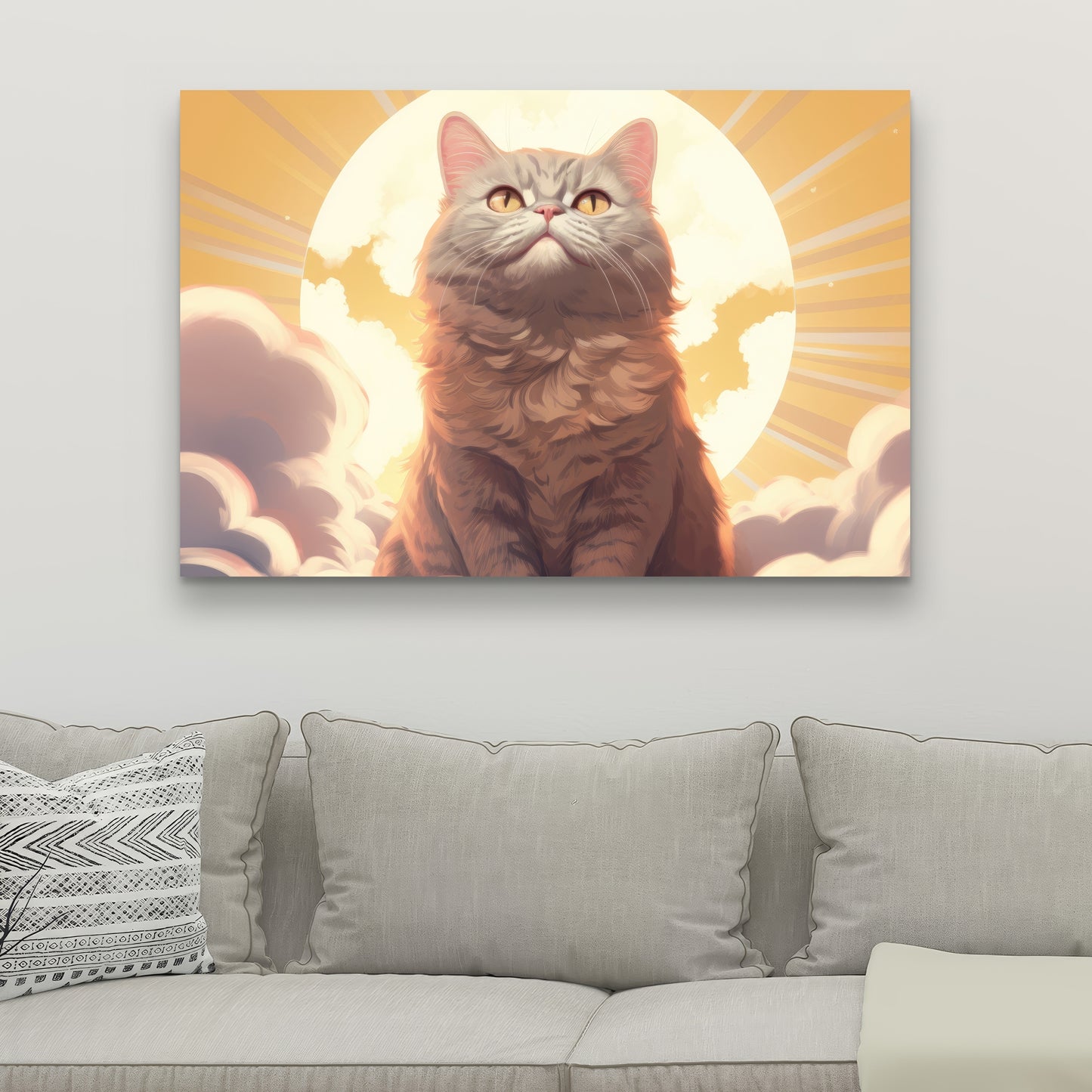Intangible purr - 32"x32" Canvas