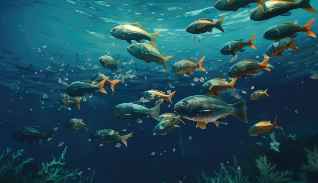 Shallow swim - Desk Mat