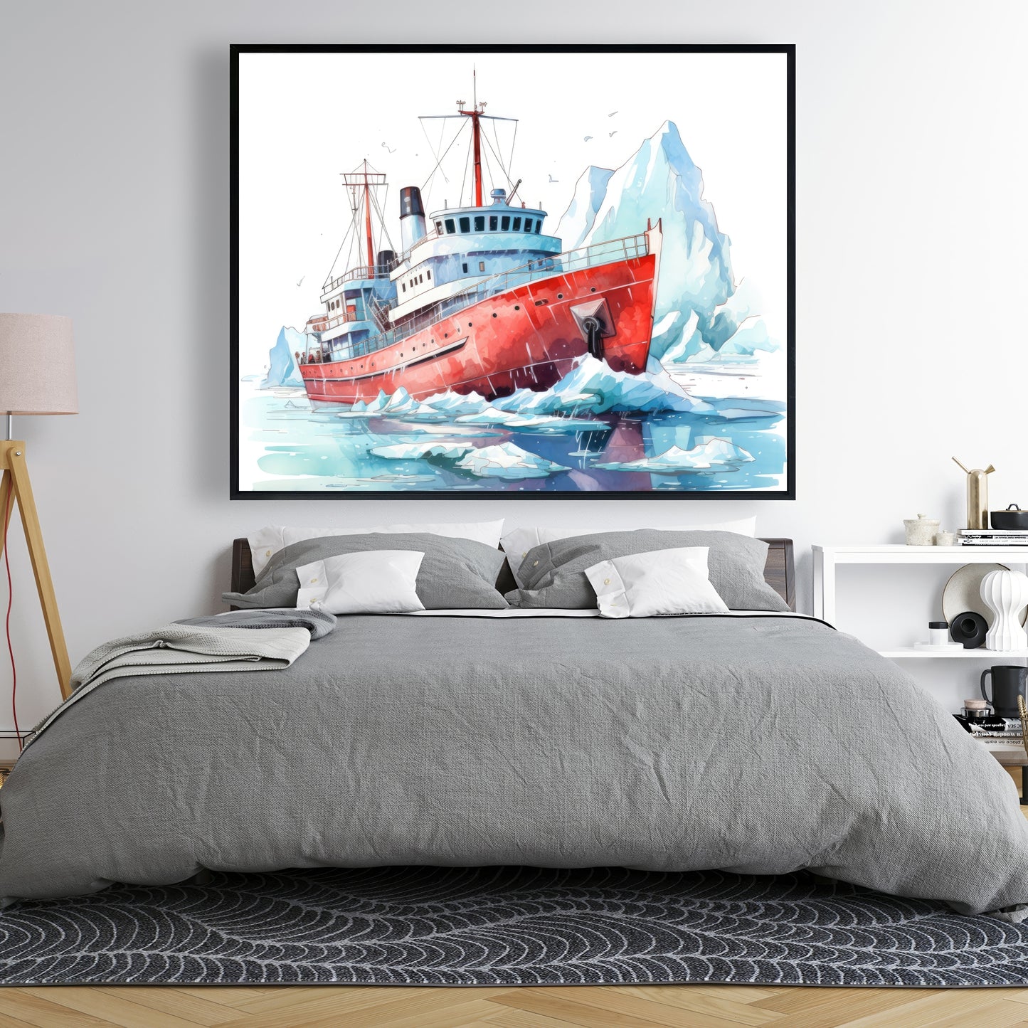 Breaking the ice - 36"x36" Framed canvas