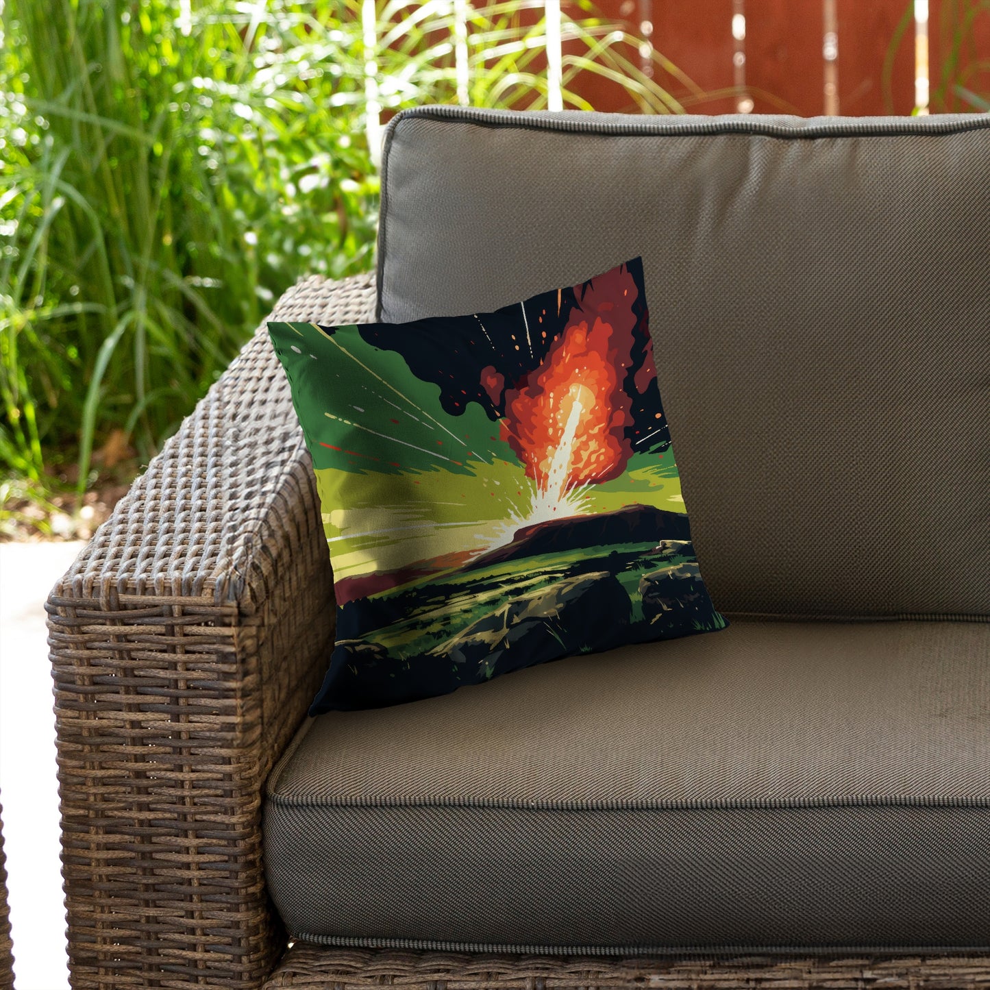The Crash Orange Poly Twill Throw Pillow Insert | Home Decor