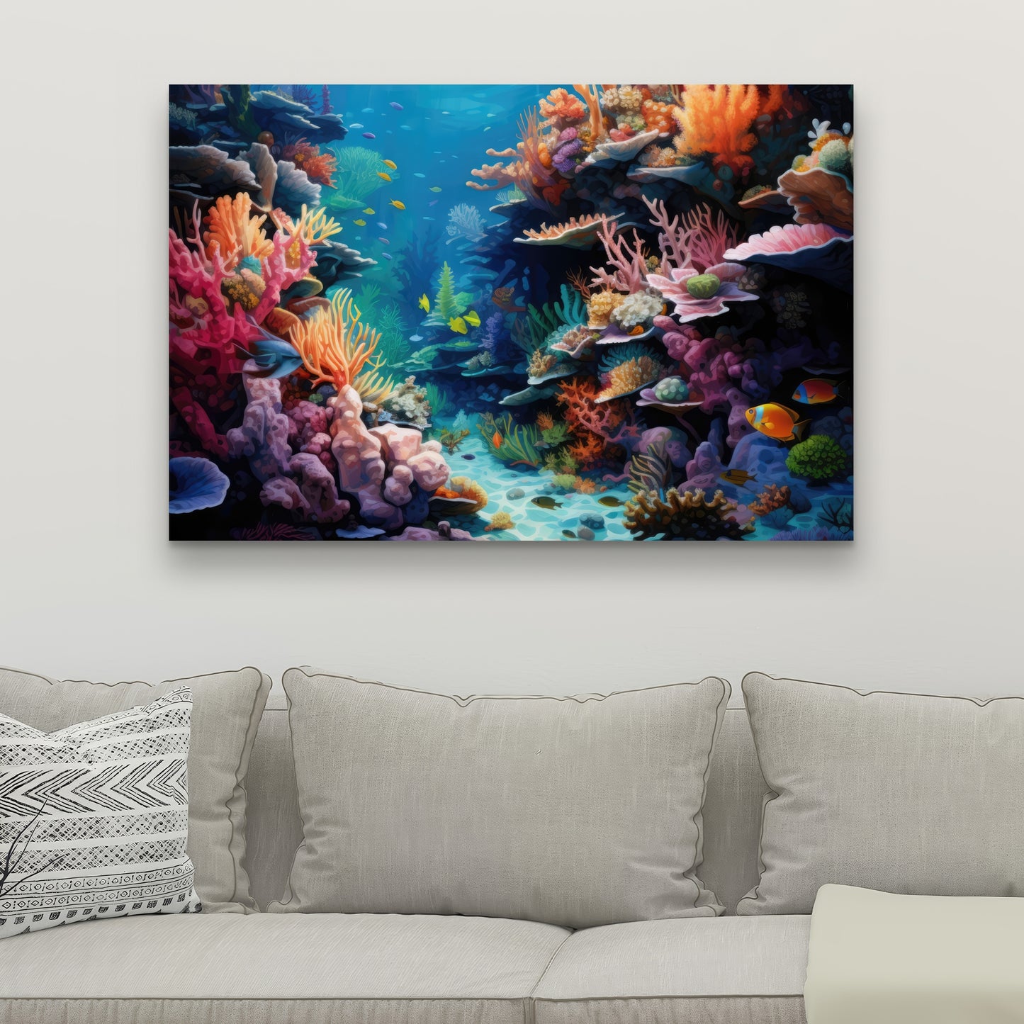 Coral - 32"x32" Canvas