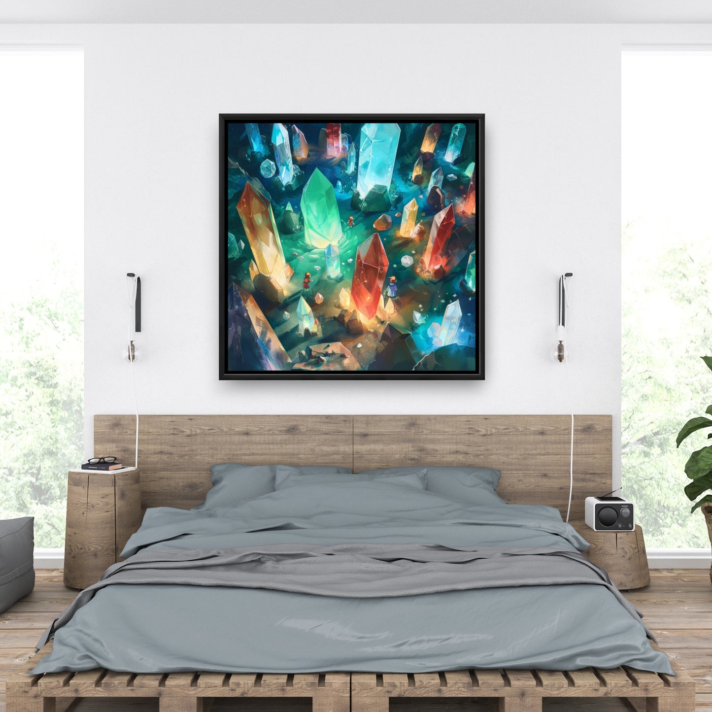 The quest - Framed Canvas - Print on demand