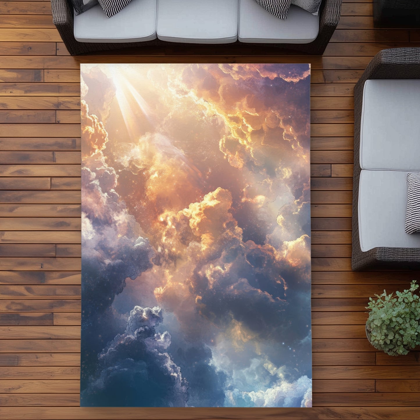 Piercing Light Outdoor Area Rug | Stylish Home Decor Accent