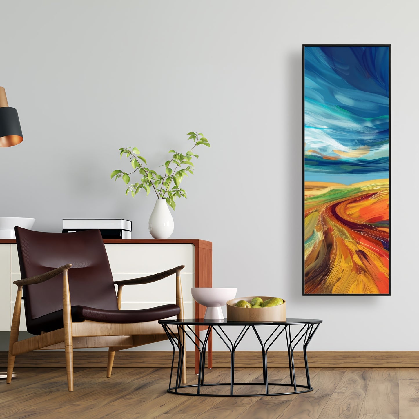 Land flow - 36"x36" Framed canvas