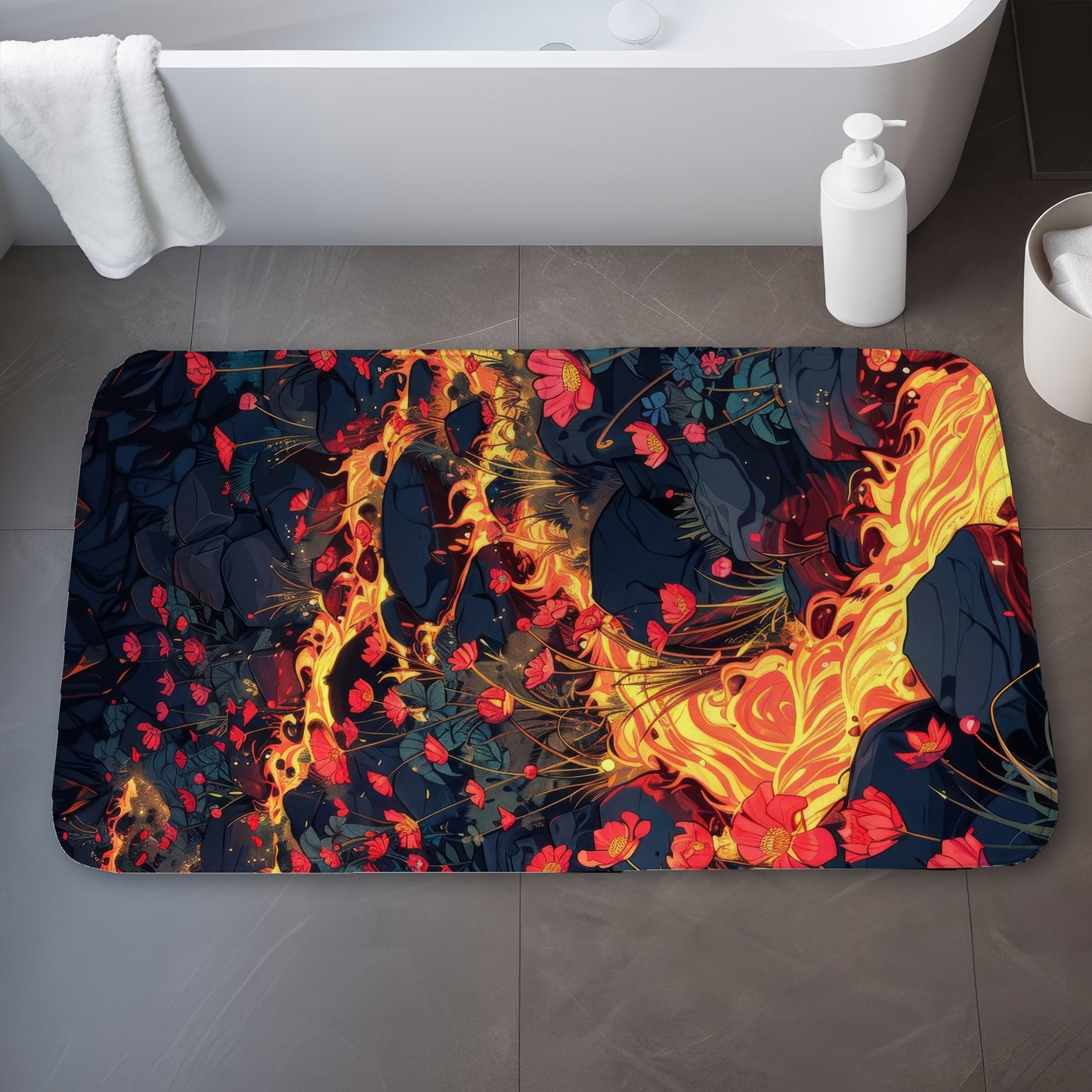 Dodging nature - 17"x24" Bath mat
