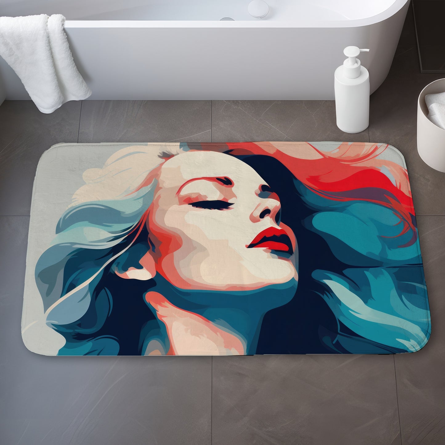 Beauty at its purest - 17"x24" Bath mat