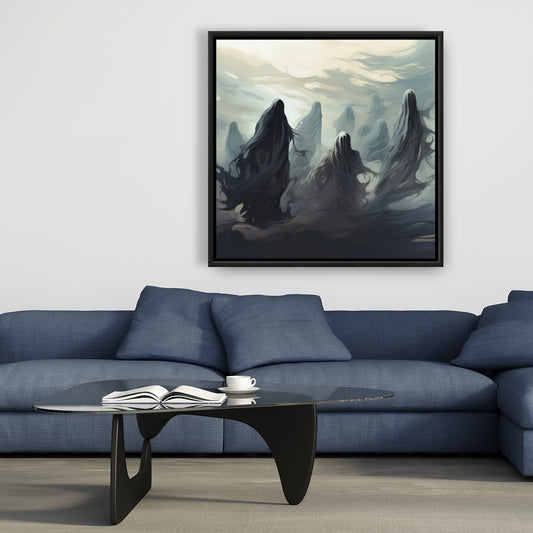 Searching for souls - 36"x36" Framed canvas