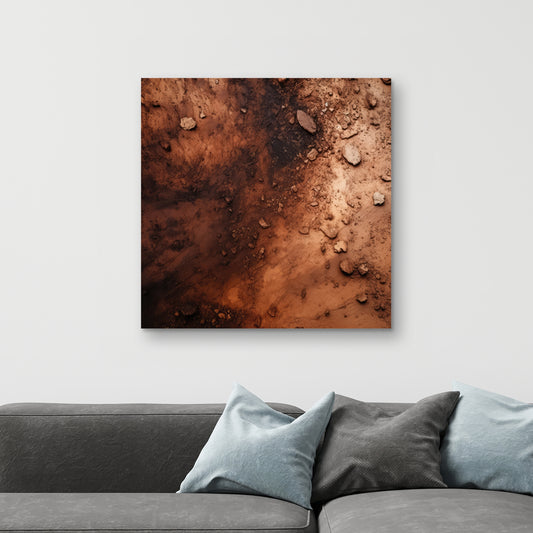 Digging White Canvas Art - Stylish Home Decor Piece