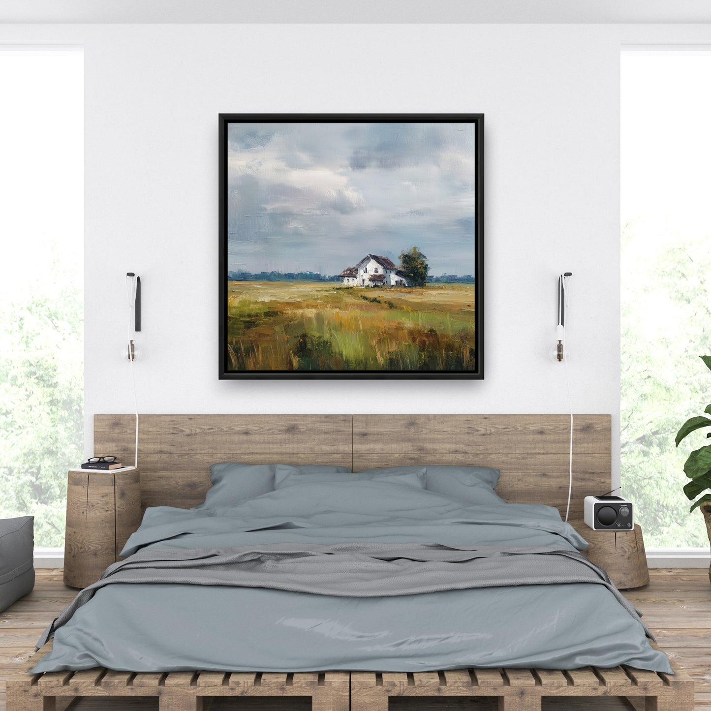 Marsh - 24"x24" Framed canvas