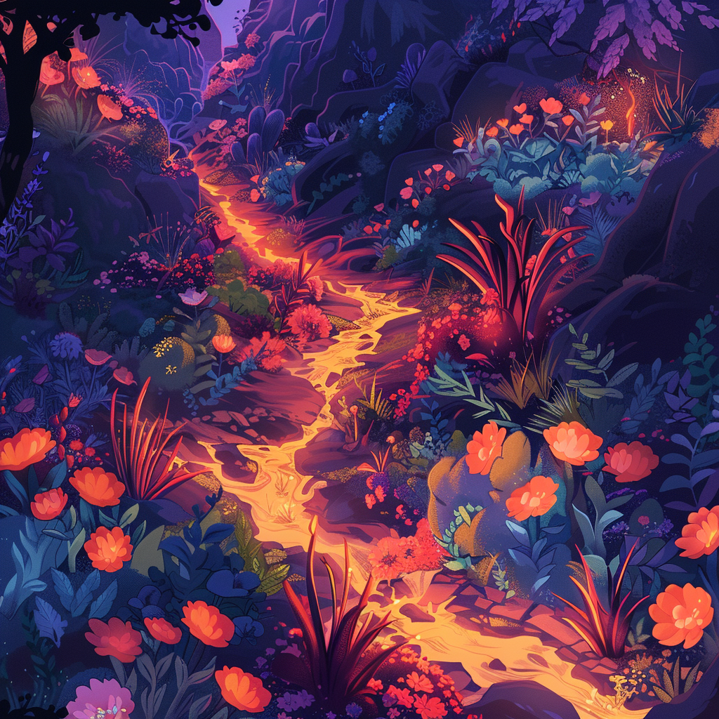 Burning flowers - Tablecloth