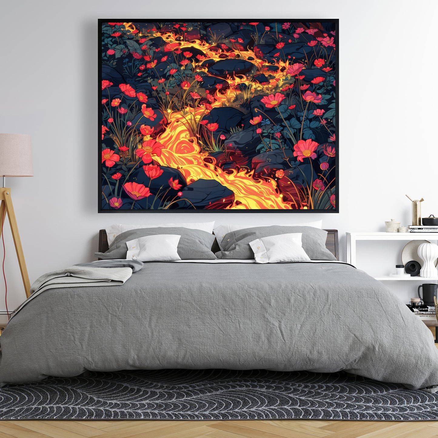 Dodging nature - 36"x36" Framed canvas