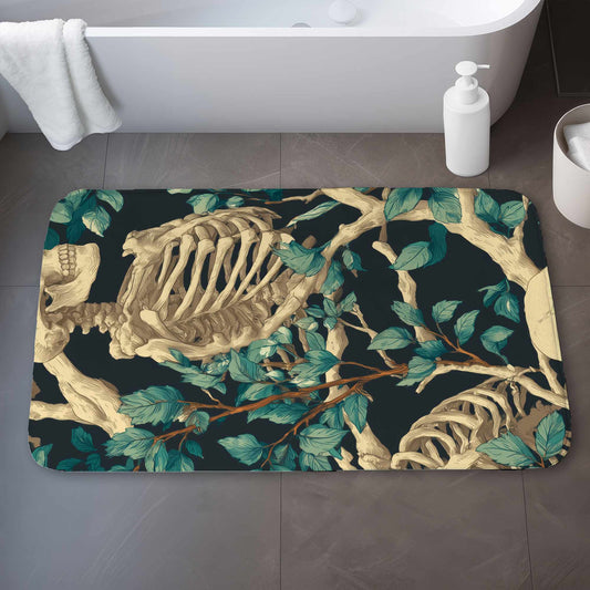 Sticks and Skulls Bath Mat | Stylish Home Decor Rug
