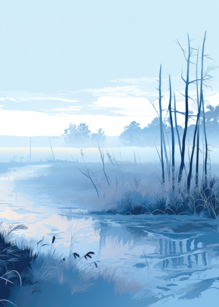 Cold swamp - 17"x24" Bath mat