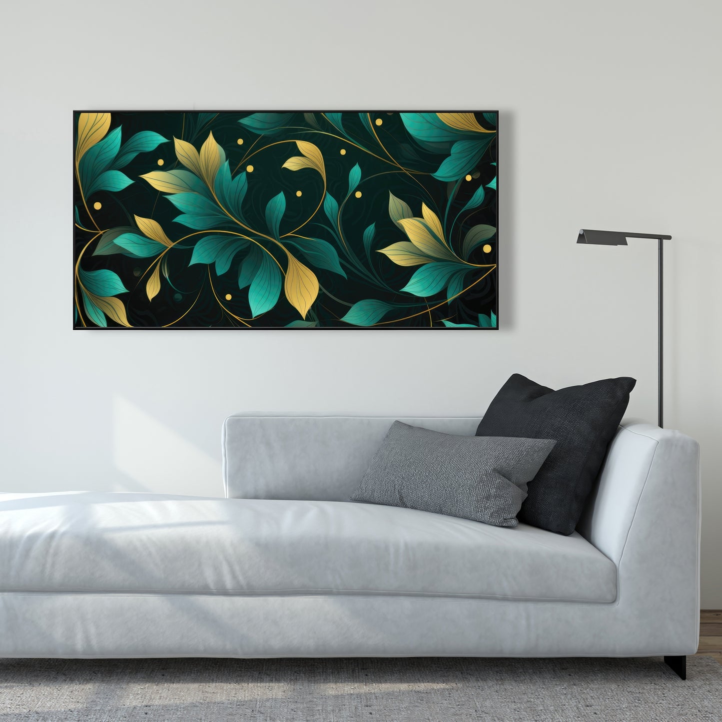 Twirling twigs - Framed Canvas - Print on demand
