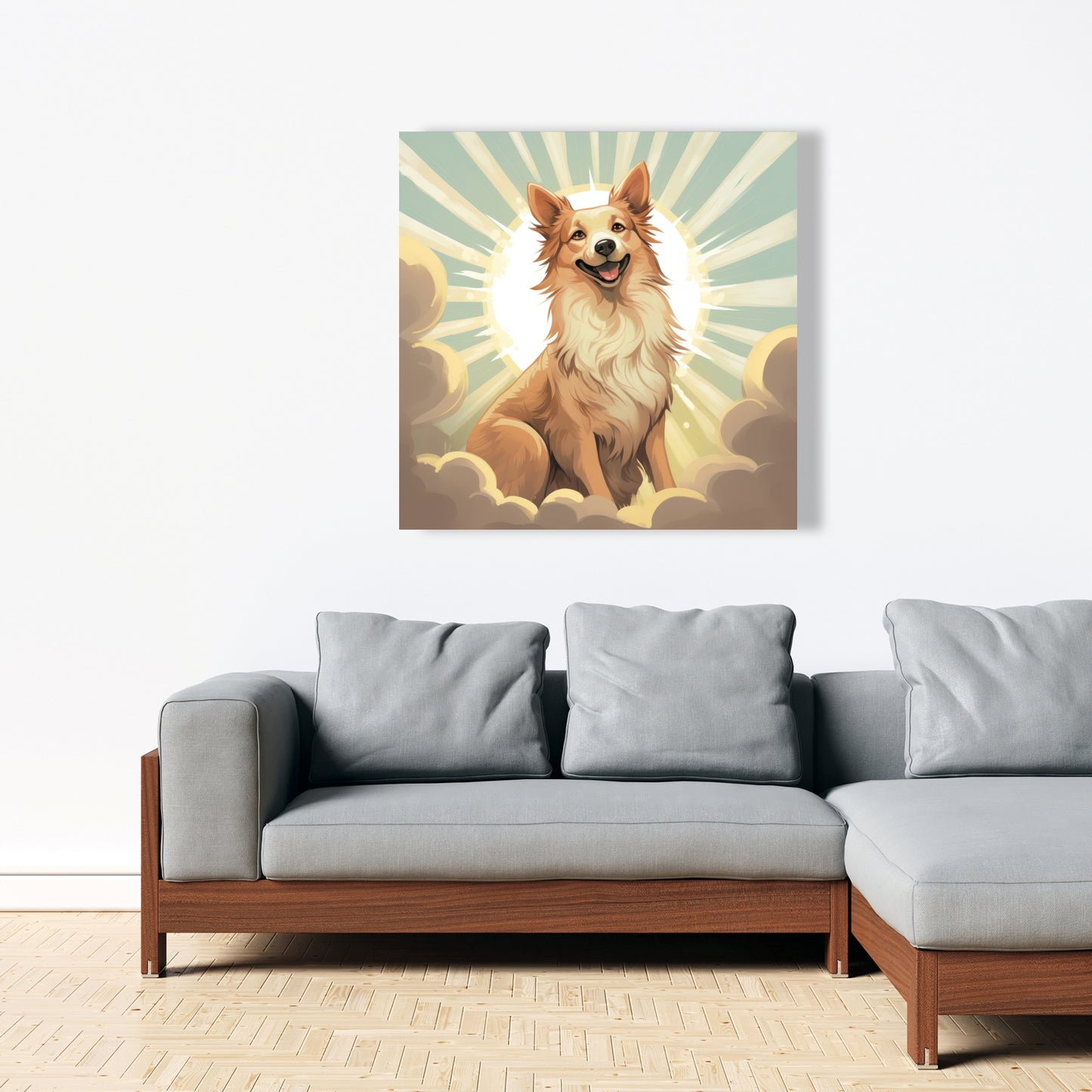 Who's a good boy - 32"x32" Canvas