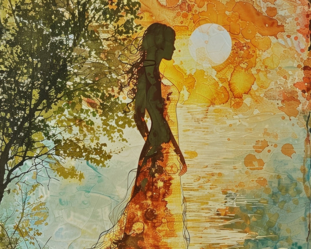 Peaceful sun - 14"x18" Braided Polyester Placemat