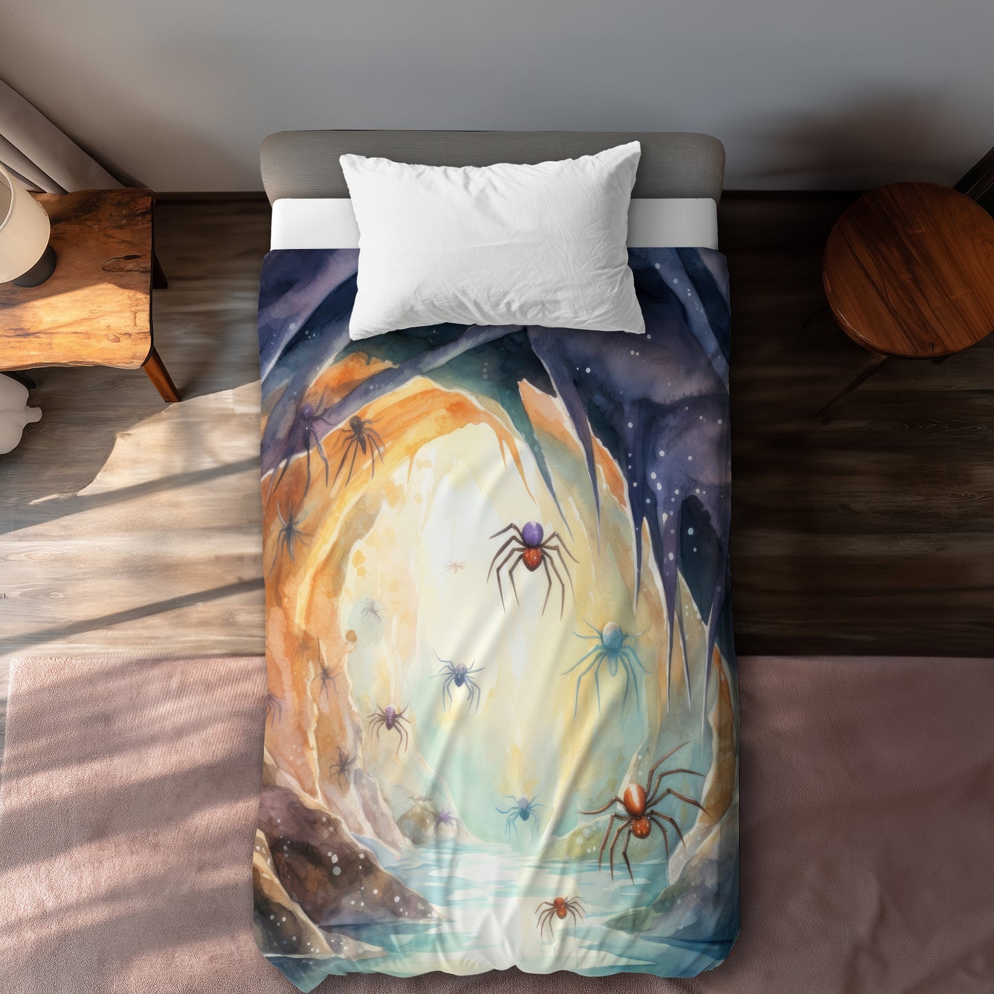 Dire White Duvet Cover - Elegant Home Decor Accent