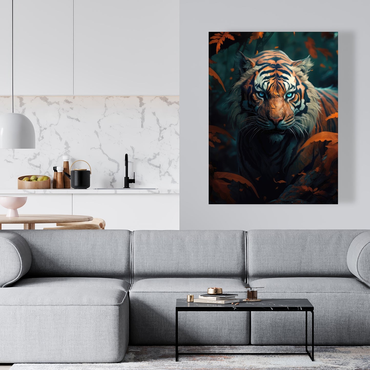 Observed Blue Canvas for Home Decor - Stylish Wall Art