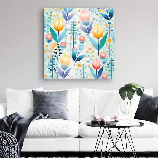 Calming Scents - Orange Canvas for Home Decor | Relaxing Art