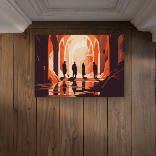 Faith Restored Orange Indoor Outdoor Door Mat | Home Decor