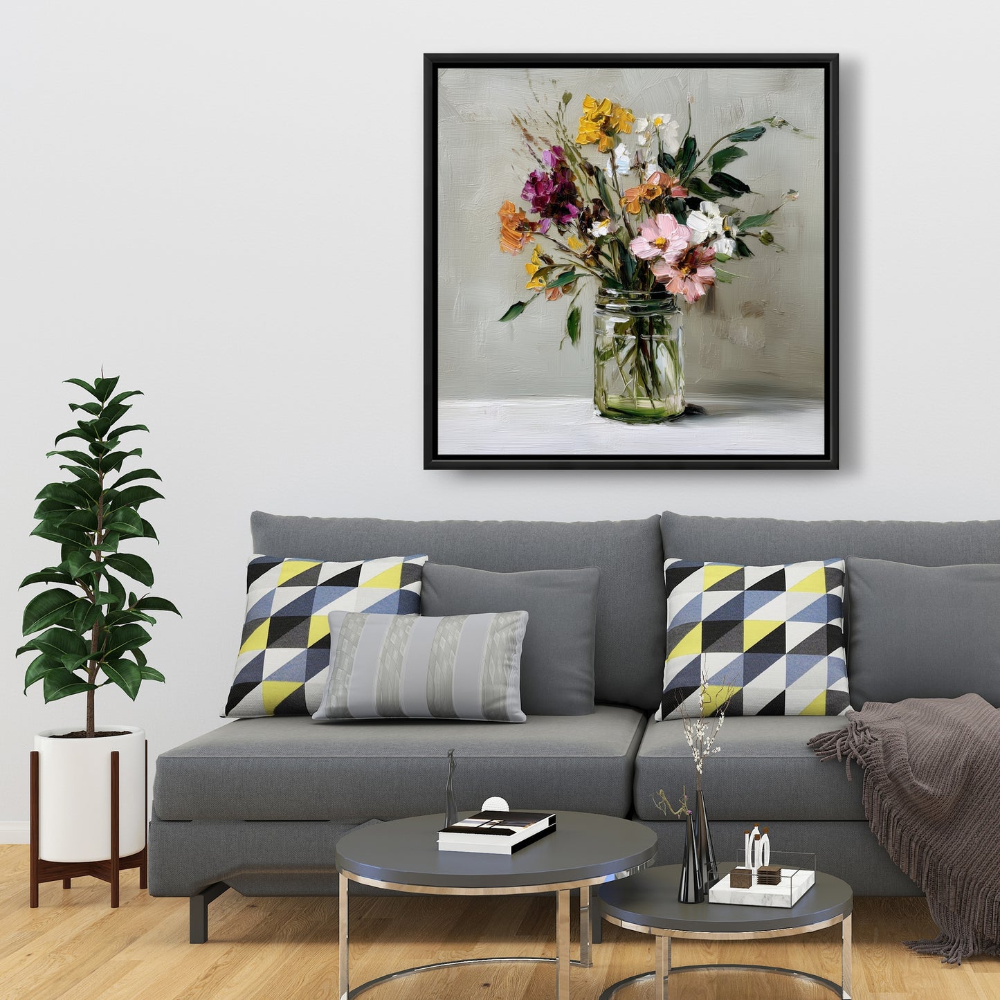 Still life - 24"x24" Framed canvas
