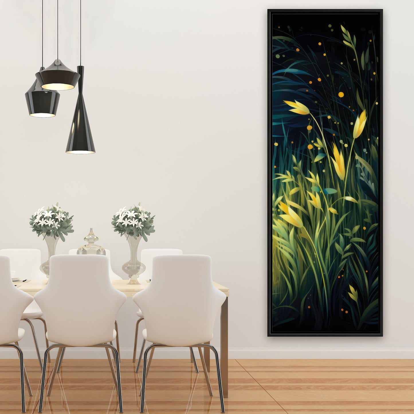 Lit plains - 36"x36" Framed canvas