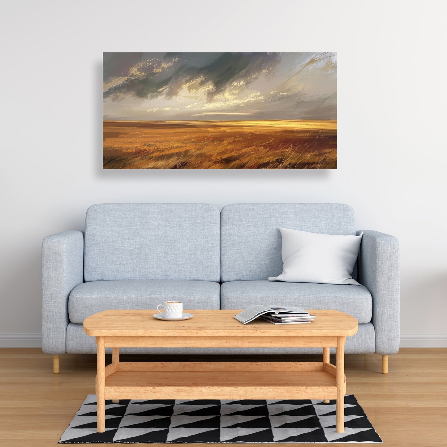 Before the Storm - Gray Canvas Art for Home Decor