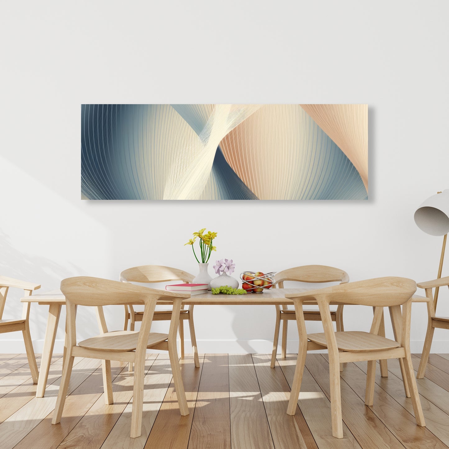 Heavenly threads - White Canvas for Elegant Home Decor
