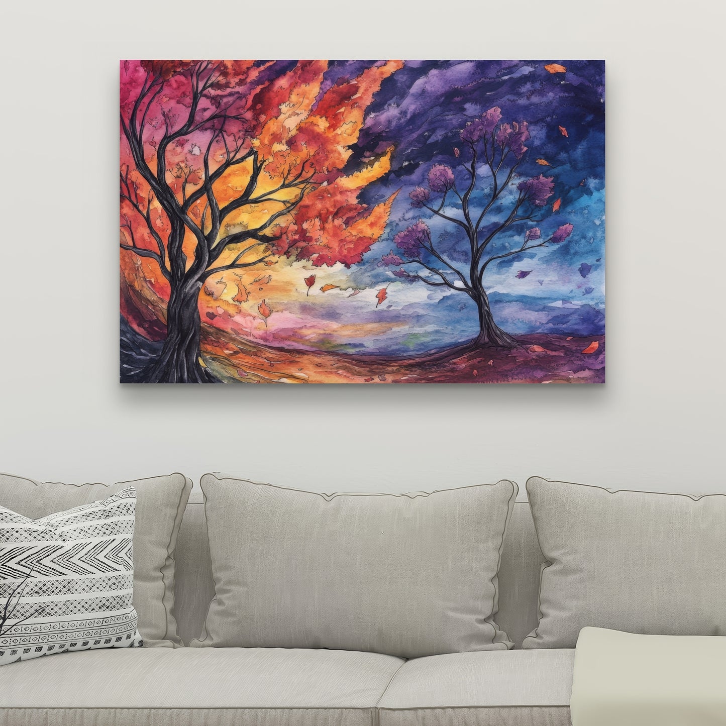 Before the Storm - Blue Canvas Home Decor Art Piece