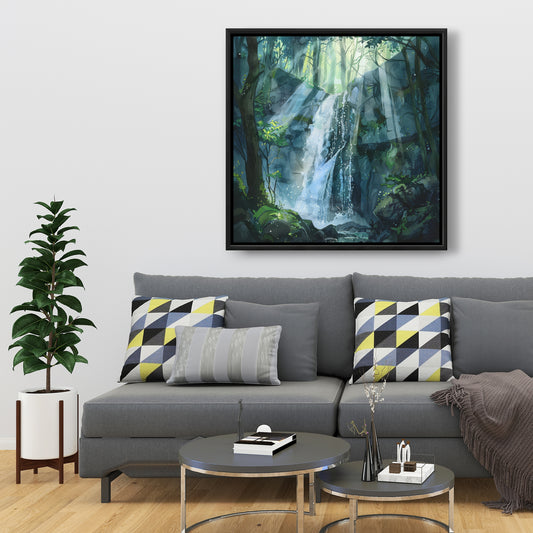 Sleeping fall - 36"x36" Framed canvas