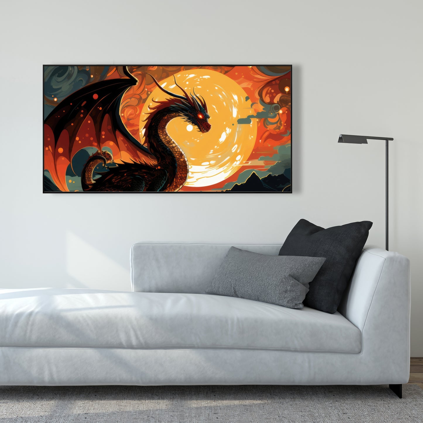 Imminent destruction - 36"x36" Framed canvas