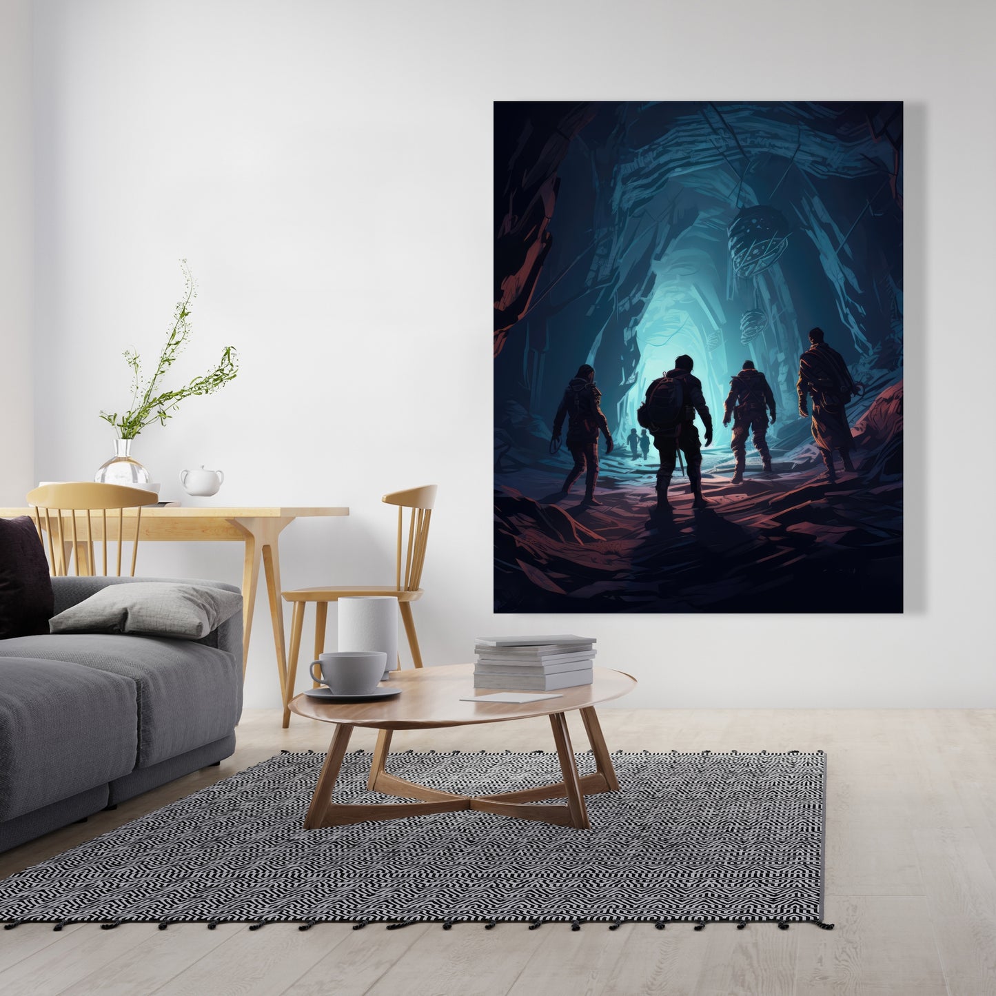 Secret Society - White Canvas for Elegant Home Decor