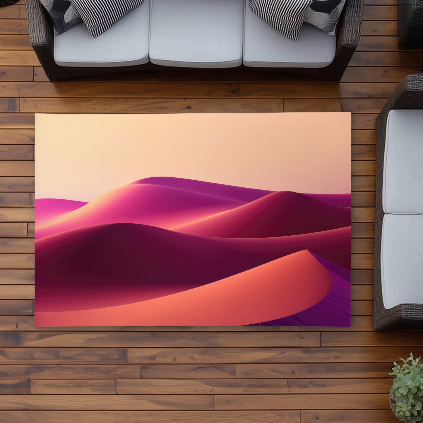 Deep Dunes Pink Outdoor Area Rug for Home Decor | Stylish Design