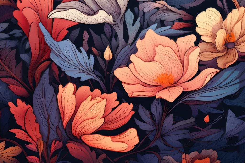 Blooming Uninterrupted - Orange Outdoor Area Rug for Home Decor