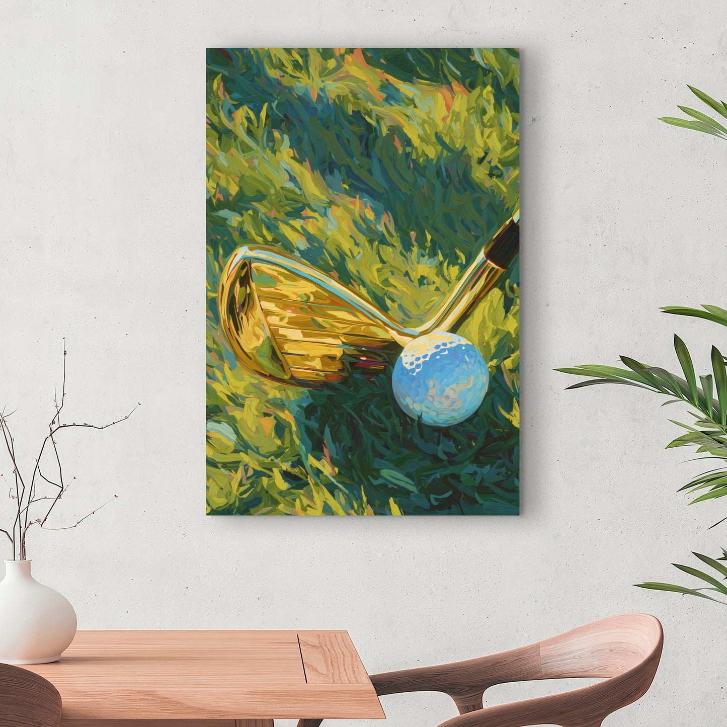 Golden club - 32"x32" Canvas
