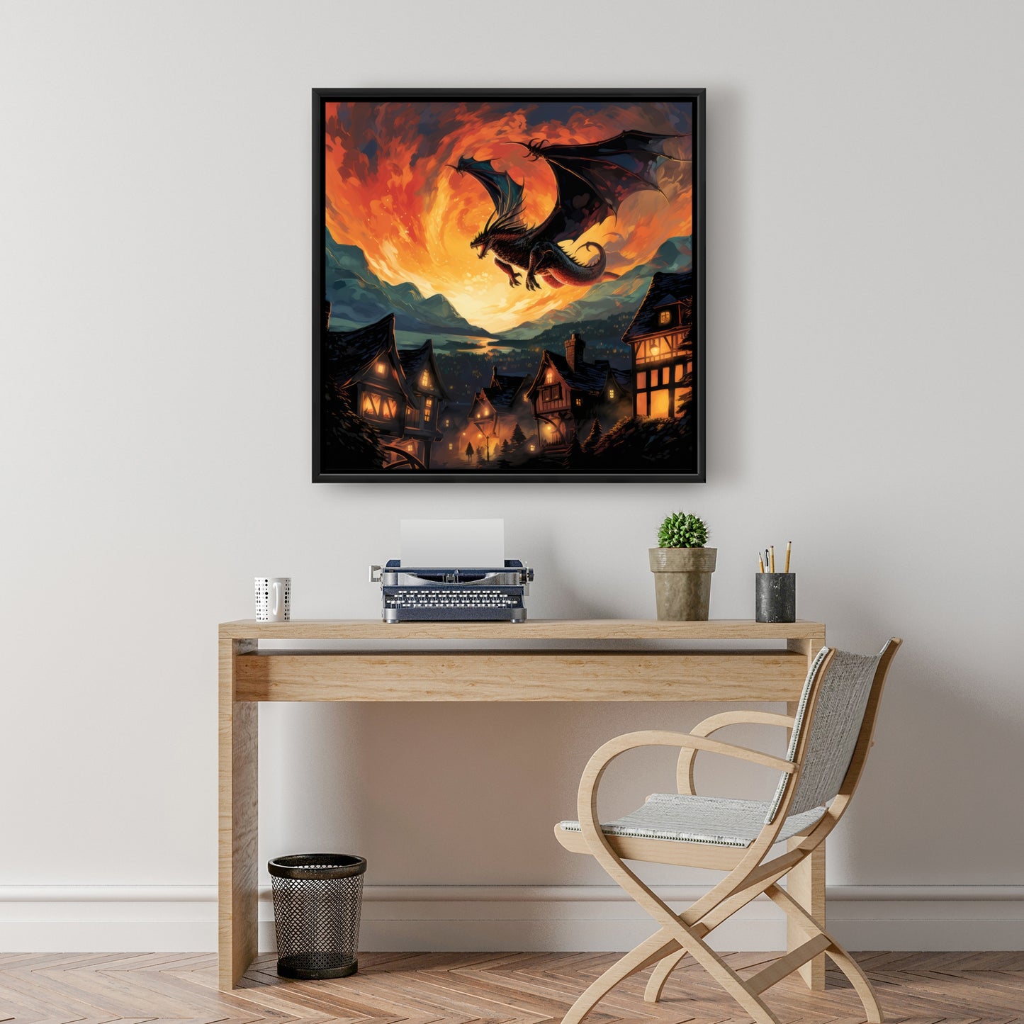 Hope for Mercy - Gray Framed Canvas Home Decor Art