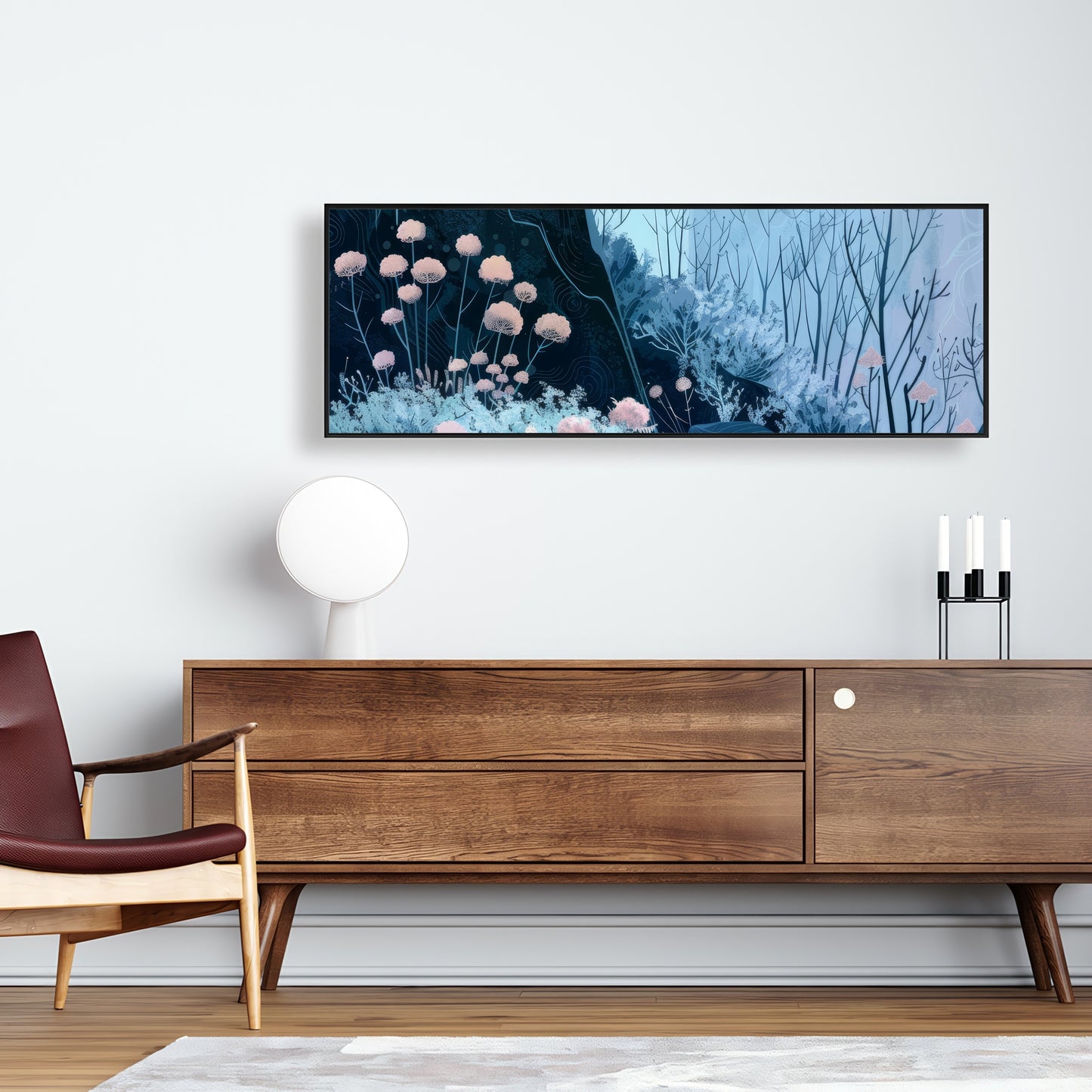 Annual freeze - Framed Canvas - Print on demand