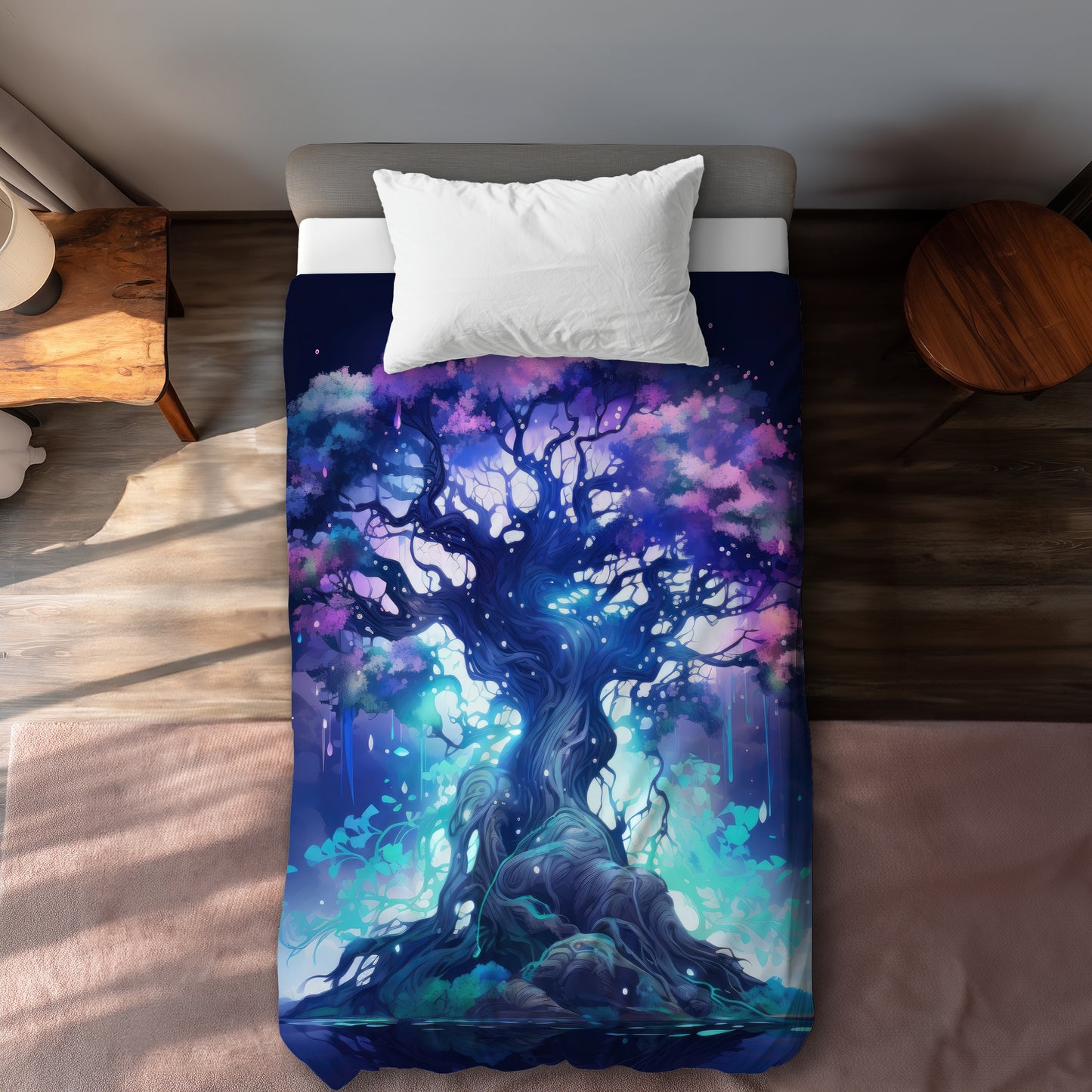 Make a wish White Duvet Cover - Elegant Home Decor Item
