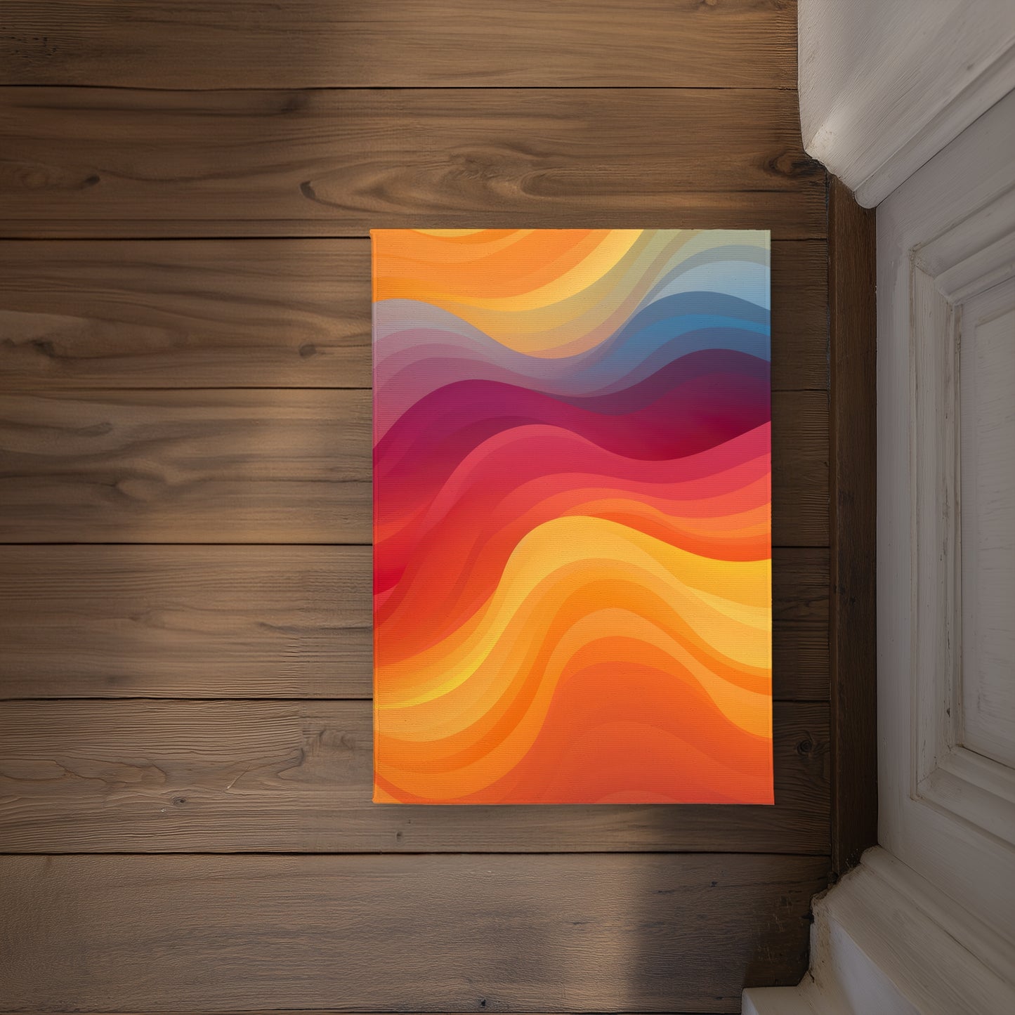 Cloudy Sky Yellow Indoor Outdoor Door Mat | Home Decor
