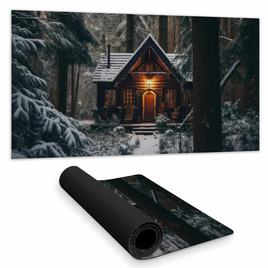 The Lone Cabin Desk Mat - Stylish Home Decor Desk Accessory