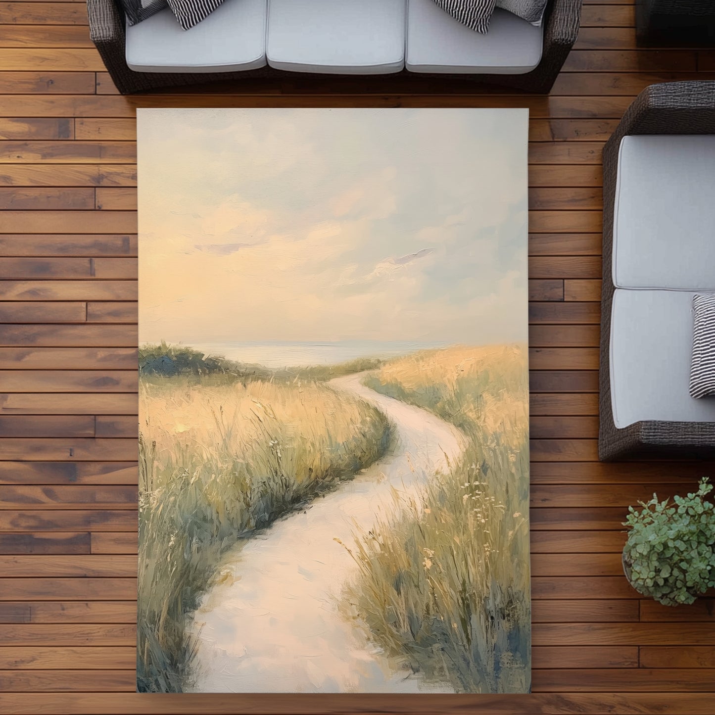 Soft Breeze White Outdoor Area Rug | Home Decor Essential
