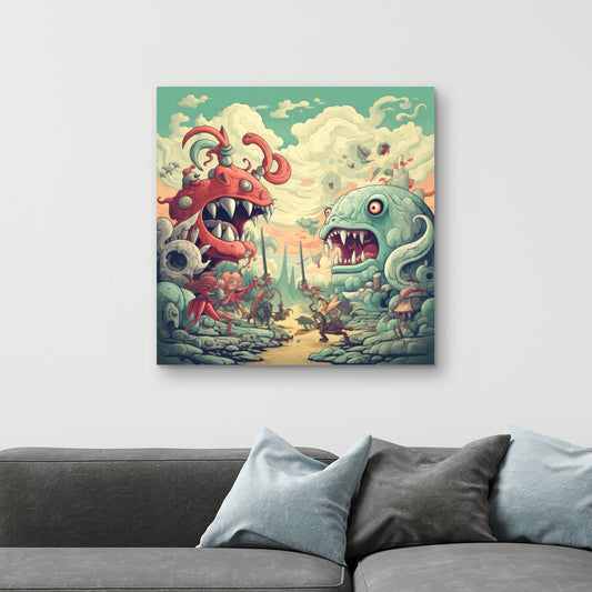 Two titans - 32"x32" Canvas