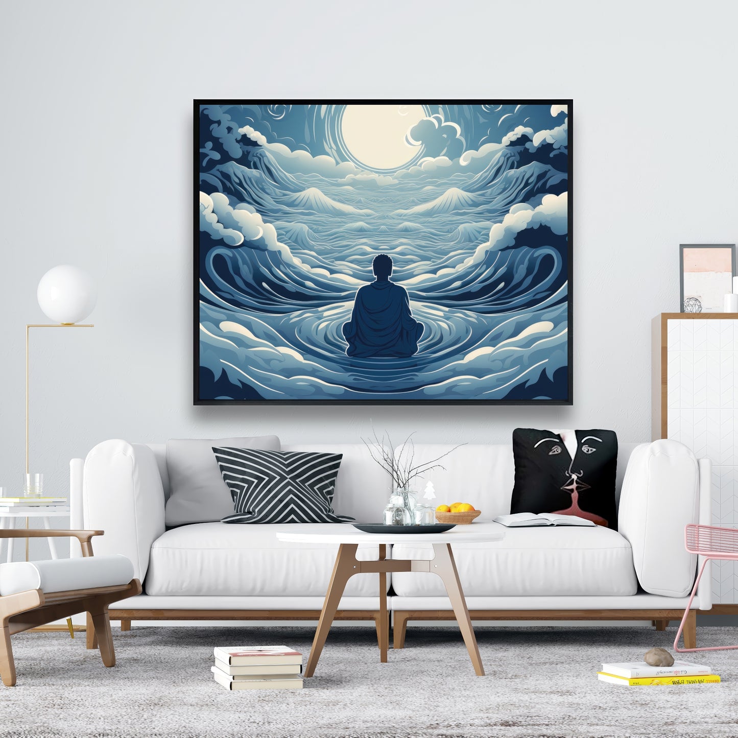 Infinite wisdom - 36"x36" Framed canvas