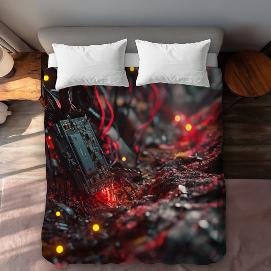 Beep boop - 88"x88" Duvet Cover
